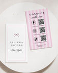 Social Media Connect with Us QR Code Business Card Canva Template | Brit - Trendy Fox Studio