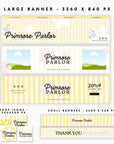 Etsy Shop Kit Canva Template | Preppy Cottagecore Etsy Banner, Listing Photos, Icon | Yara - Trendy Fox Studio