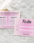 Artificial Nails Backing Card Card Canva Template | Opal - Trendy Fox Studio