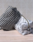 Carry - All Boxy Pouch | Black Gingham - Trendy Fox Studio