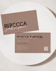 Business Card Canva Template | Modern Editorial | Lyra - Trendy Fox Studio