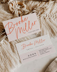 Business Card Canva Template | Elegant Boho | Inez - Trendy Fox Studio