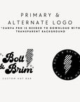 Trucker Hat Bar Business Branding Bundle Canva Template | Signage, Logo, Business Card