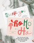 Christmas Business Thank You Card Canva Template | Quirky & Fun Holiday Insert - Trendy Fox Studio