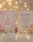 Christmas Business Thank You Card Canva Template | Roselle - Trendy Fox Studio