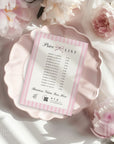 Price List Menu Canva Template | Coquette Stripes | Brit - Trendy Fox Studio