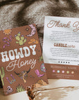 Candle Care Card and Business Thank You Canva Template | Western Desert | Nash - Trendy Fox Studio