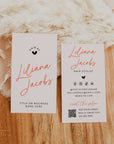 Hair Stylist Business Card Canva Template with QR Code | Elegant Boho | Inez - Trendy Fox Studio