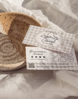 Loyalty Card Canva Template | QR Code | Cottagecore Gingham | Lula - Trendy Fox Studio