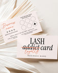 Loyalty Card Canva Template | Rewards Card for Lash Beauty Business | Inez - Trendy Fox Studio