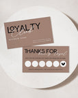 Loyalty Stamp Card Canva Template | Modern Editorial | Lyra - Trendy Fox Studio