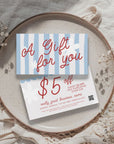 Business Coupon Card Canva Template | Preppy Cottagecore | Margot - Trendy Fox Studio