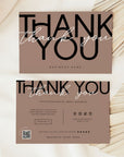 Business Thank You Card Canva Template | Modern Editorial | Lyra - Trendy Fox Studio