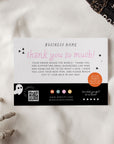 Halloween Business Thank You Card Canva Template | Hocus Pocus Ghost