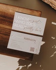 Business Card Canva Template with QR Code | Hair Stylist or Salon | Elegant Boho | Noa - Trendy Fox Studio