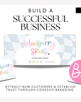 Pastel Rainbow Whimsical Facebook Cover Branding Set Canva Template | Lumi