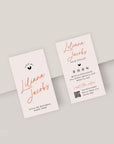 Hair Stylist Business Card Canva Template with QR Code | Elegant Boho | Inez - Trendy Fox Studio