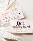 Loyalty Card Canva Template | Facial Rewards Card for Aestheticians | Inez - Trendy Fox Studio
