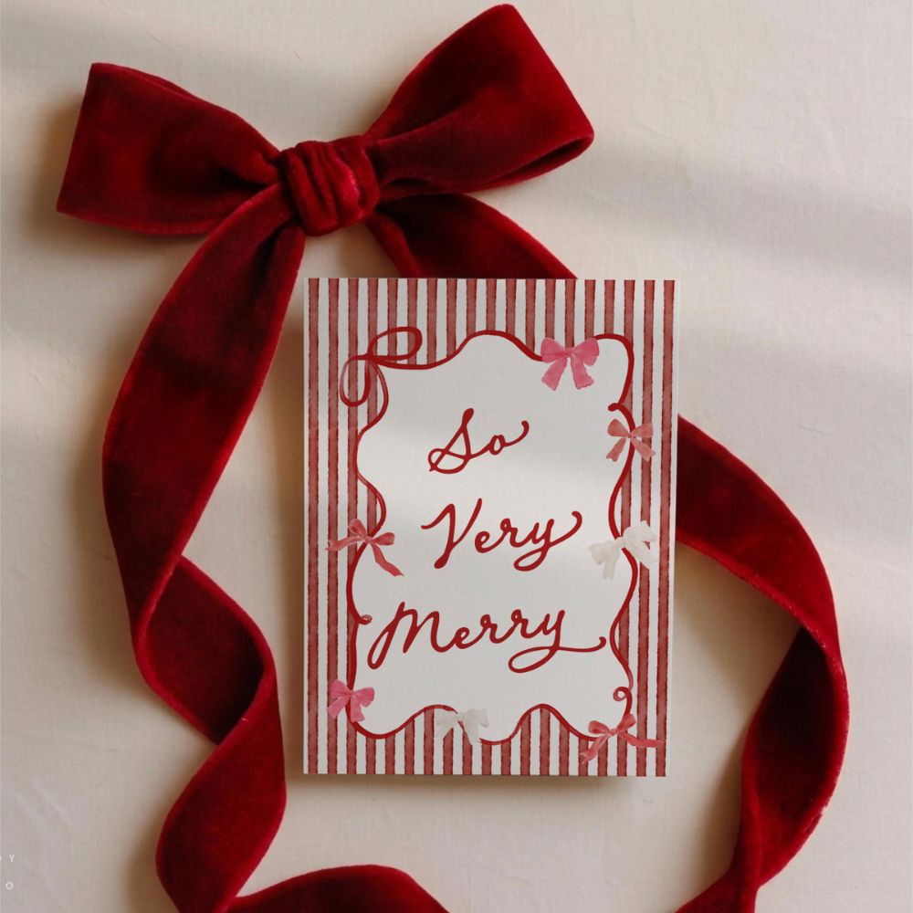 Christmas Business Thank You Card Canva Template | Vintage Coquette - Trendy Fox Studio