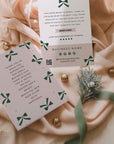 Christmas Business Thank You Card Canva Template | Classic Bows Holiday Insert
