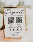 Scan to Pay 2 QR Code Sign, Accepted Payments Sign Canva Template | Modern Boho | Inez - Trendy Fox Studio