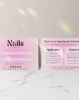 Artificial Nails Backing Card Card Canva Template | Opal - Trendy Fox Studio