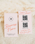 QR Code Leave Us A Review Us Business Card Canva Template| Inez - Trendy Fox Studio