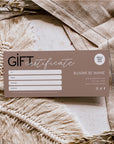 Gift Certificate Canva Template | Modern Editorial | Lyra - Trendy Fox Studio