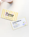 Business Card Canva Template | Preppy Cottagecore | Yara - Trendy Fox Studio