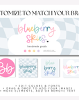 Pastel Rainbow Whimsical Facebook Cover Branding Set Canva Template | Lumi