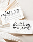 Refer A Friend Discount Card Canva Template | Modern Boho | Inez - Trendy Fox Studio