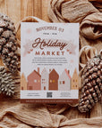 Christmas Craft Fair Event Flyer Canva Template - Trendy Fox Studio