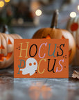 Halloween Business Thank You Card Canva Template | Hocus Pocus Ghost