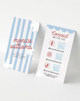 Business Card Canva Template | Social Media QR Code | Preppy Stripes | Margot - Trendy Fox Studio