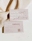 Business Card Canva Template with QR Code | Makeup Artist | Elegant Boho | Noa - Trendy Fox Studio