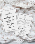 Business Thank You Card Canva Template | Whimsical Coquette | Thea - Trendy Fox Studio