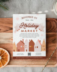 Christmas Craft Fair Event Flyer Canva Template - Trendy Fox Studio