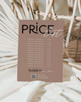Price List Menu Canva Template | Modern Editorial | Lyra - Trendy Fox Studio