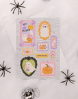 Halloween Business Thank You Card Canva Template | Pastel Pink Coquette Frames - Trendy Fox Studio
