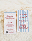 Beauty Business Card Canva Template | Preppy Cottagecore | Margot - Trendy Fox Studio