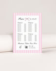 Price List Menu Canva Template | Coquette Stripes | Brit - Trendy Fox Studio