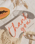 Business Thank You Card Canva Template | Elegant Boho | Inez - Trendy Fox Studio