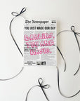 Newspaper Thank You Card | Canva Template - Trendy Fox Studio