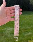 Wristlet Keychain | Mini Pink Hearts - Trendy Fox Studio