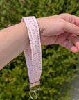 Wristlet Keychain | Mini Pink Hearts - Trendy Fox Studio