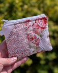 Mini Wallet | Vintage Sage & Rose Patchwork - Trendy Fox Studio
