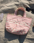 Mini Tote Bag | Vintage Rose - Trendy Fox Studio