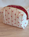 Carry - All Boxy Pouch | Cherry Dots (White) - Trendy Fox Studio