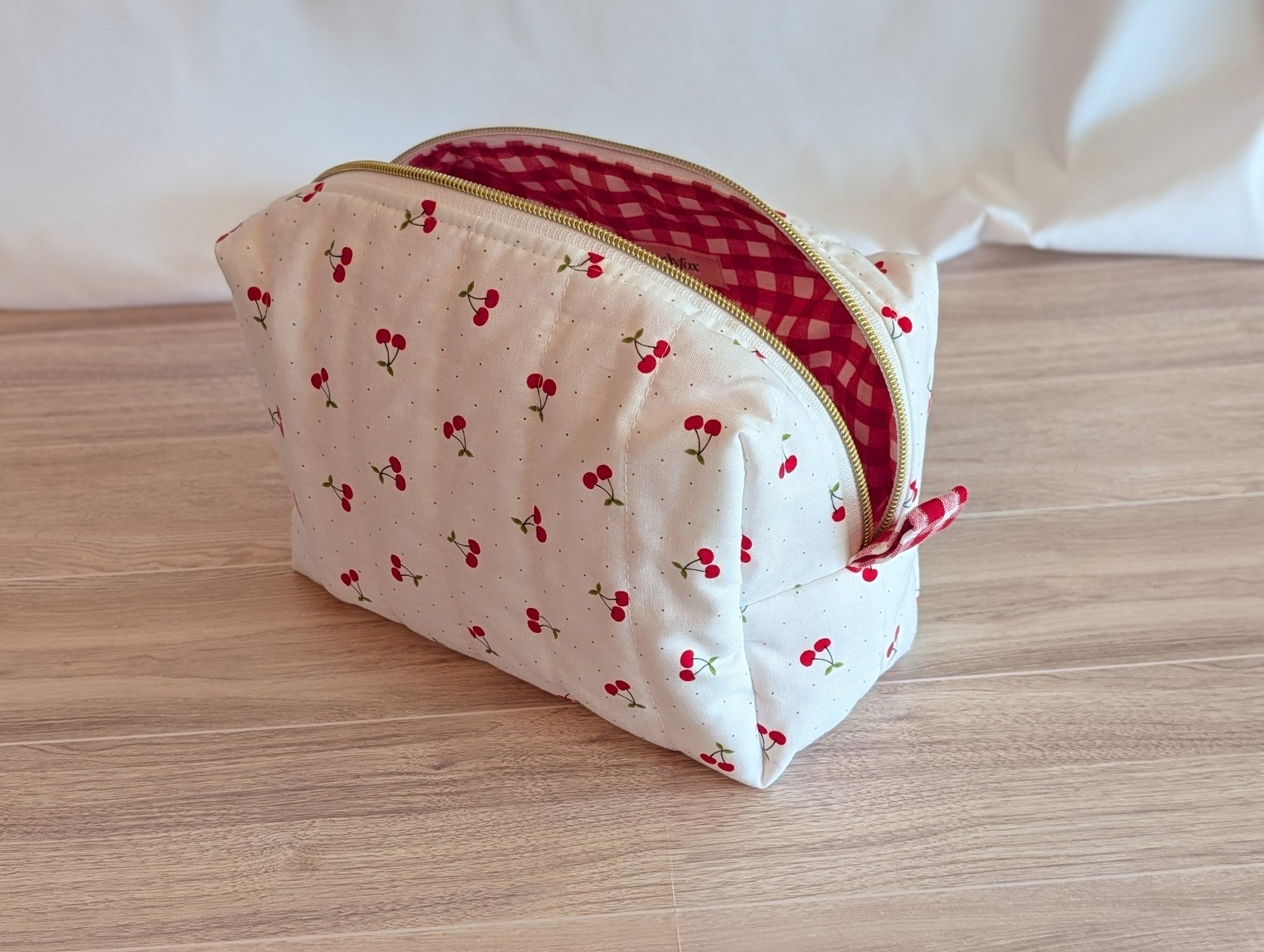 Carry - All Boxy Pouch | Cherry Dots (White) - Trendy Fox Studio