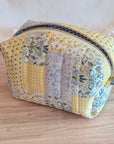 Carry - All Boxy Pouch | Yellow & Green Patchwork - Trendy Fox Studio